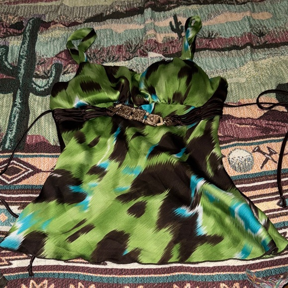 Heart Soul Tops - Vintage Y2K tank see-through mesh bottom